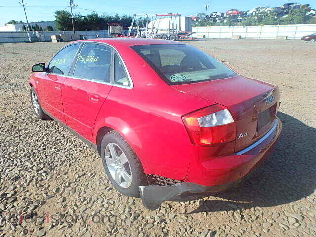 2002 AUDI A4 - VIN: WAULT68E32A131456 - Photo 3
