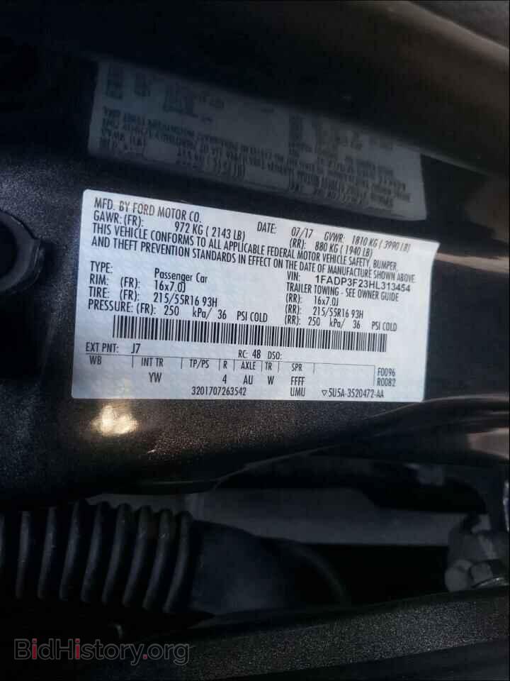 2017 FORD FOCUS - VIN: 1FADP3F23HL313454 - Photo 10