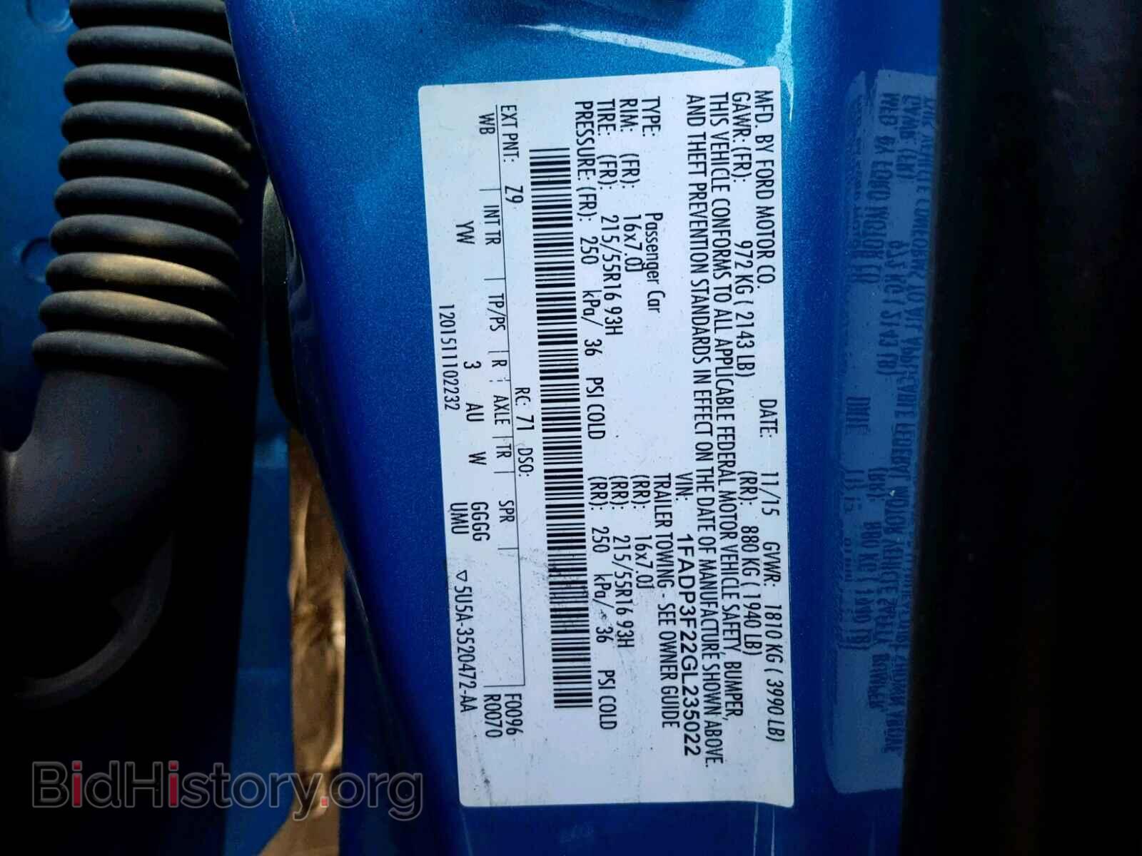 2016 FORD FOCUS SE - VIN: 1FADP3F22GL235022 - Фото 10
