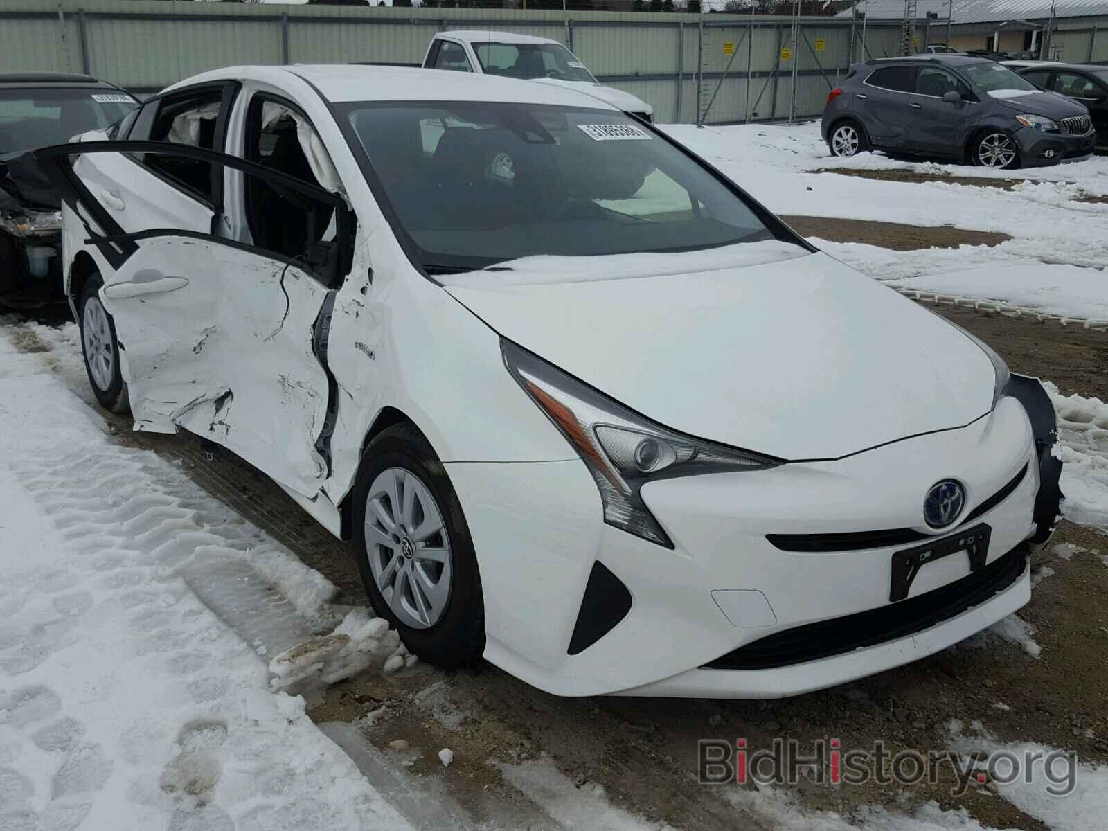 Photo JTDKBRFUXH3038587 - TOYOTA PRIUS 2017