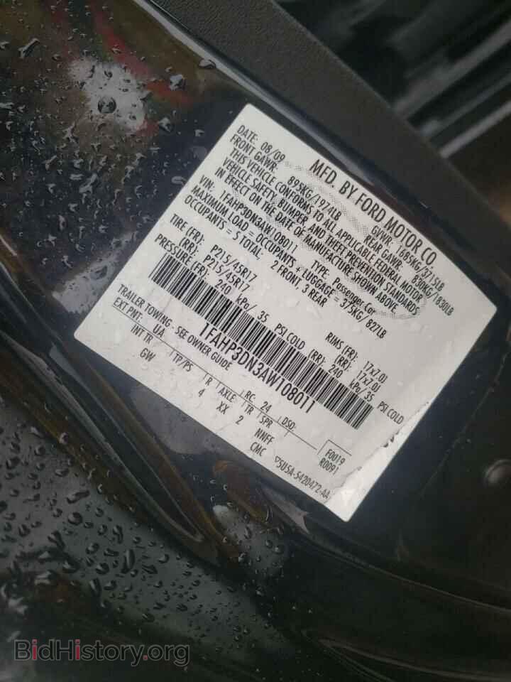 2010 FORD FOCUS - VIN: 1FAHP3DN3AW108011 - Фото 10