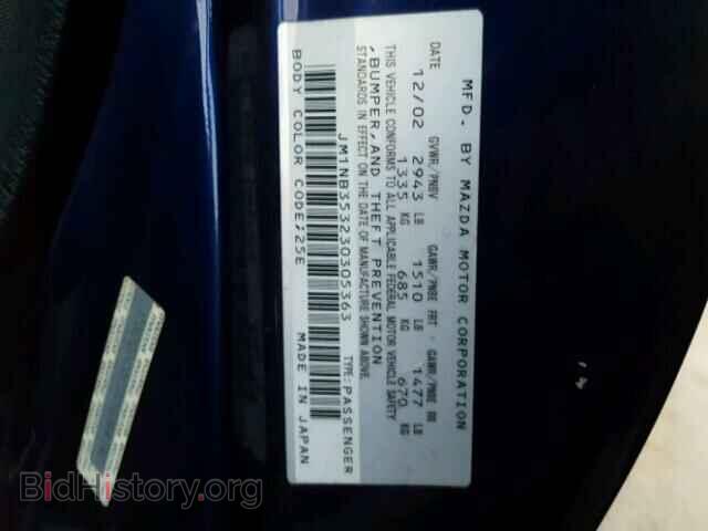 2003 MAZDA MIATA - VIN: JM1NB353230305363 - Фото 10