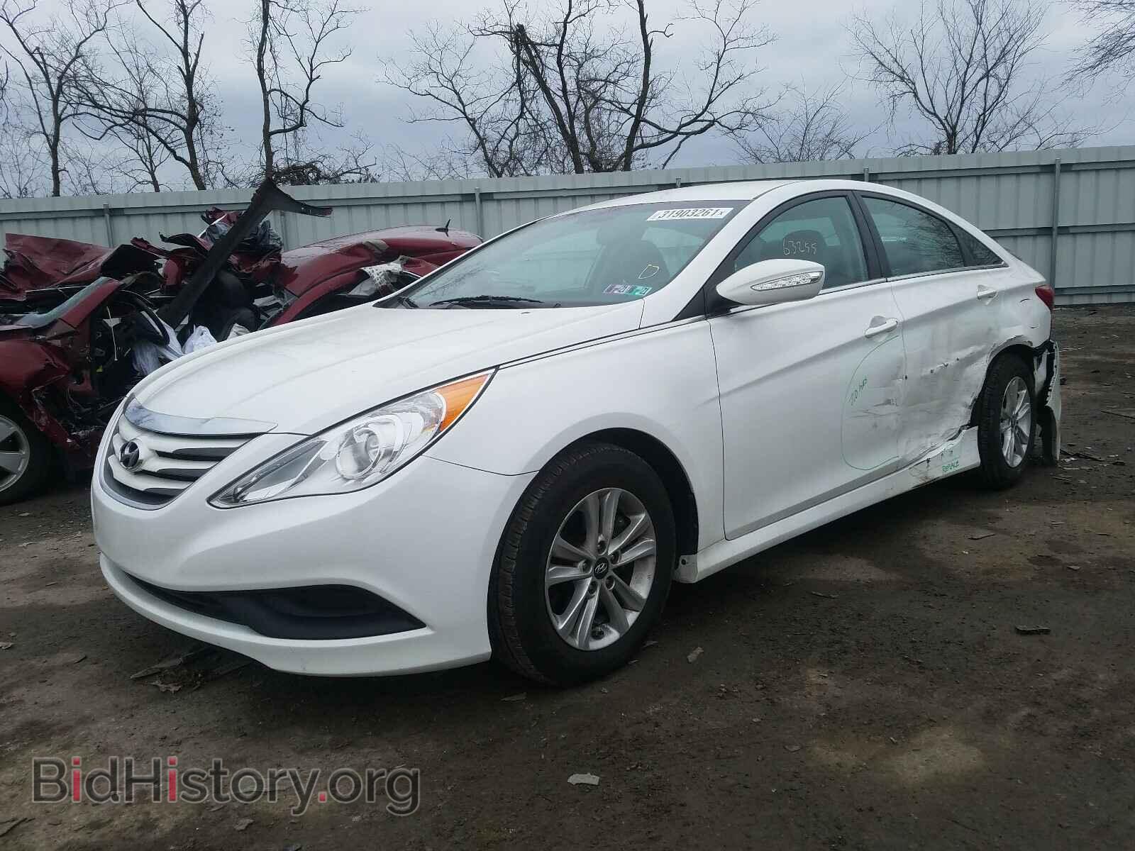 2014 HYUNDAI SONATA - VIN: 5NPEB4AC2EH910176 - Фото 2