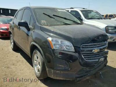 2015 Chevrolet TRAX Trax 1LS A, black — VIN KL7CJPSBXFB102384, Copart