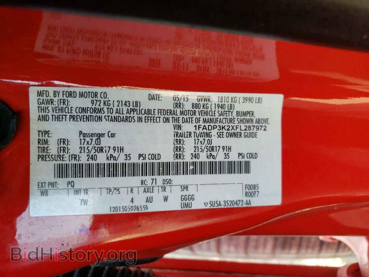 2015 FORD FOCUS - VIN: 1FADP3K2XFL287972 - Photo 10