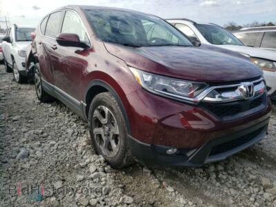 2017 Honda CRV CR-V EX, темно-бордовый — VIN 7FARW1H54HE001889, Copart