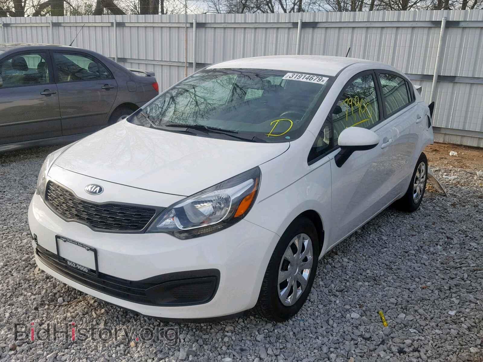 2014 KIA RIO - VIN: KNADM4A35E6324911 - Фото 2