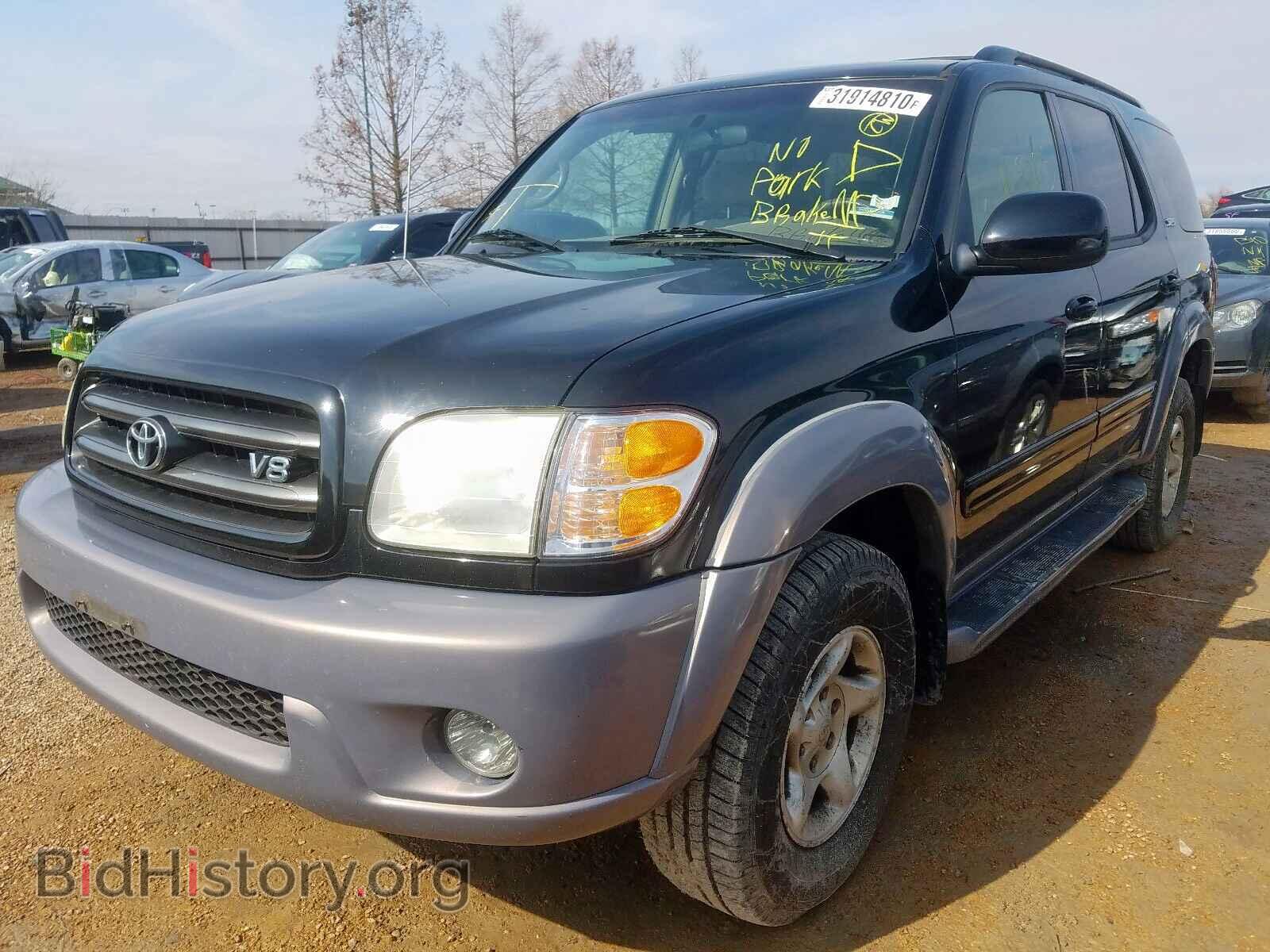 2002 TOYOTA SEQUOIA - VIN: 5TDBT44A82S122504 - Фото 2