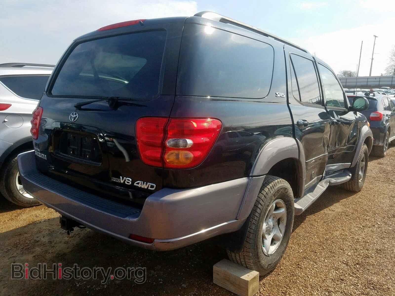 2002 TOYOTA SEQUOIA - VIN: 5TDBT44A82S122504 - Фото 4