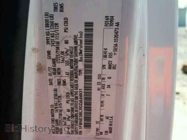 2012 FORD ECONOLINE - VIN: 1FBNE3BLXCDA44931 - Фото 10