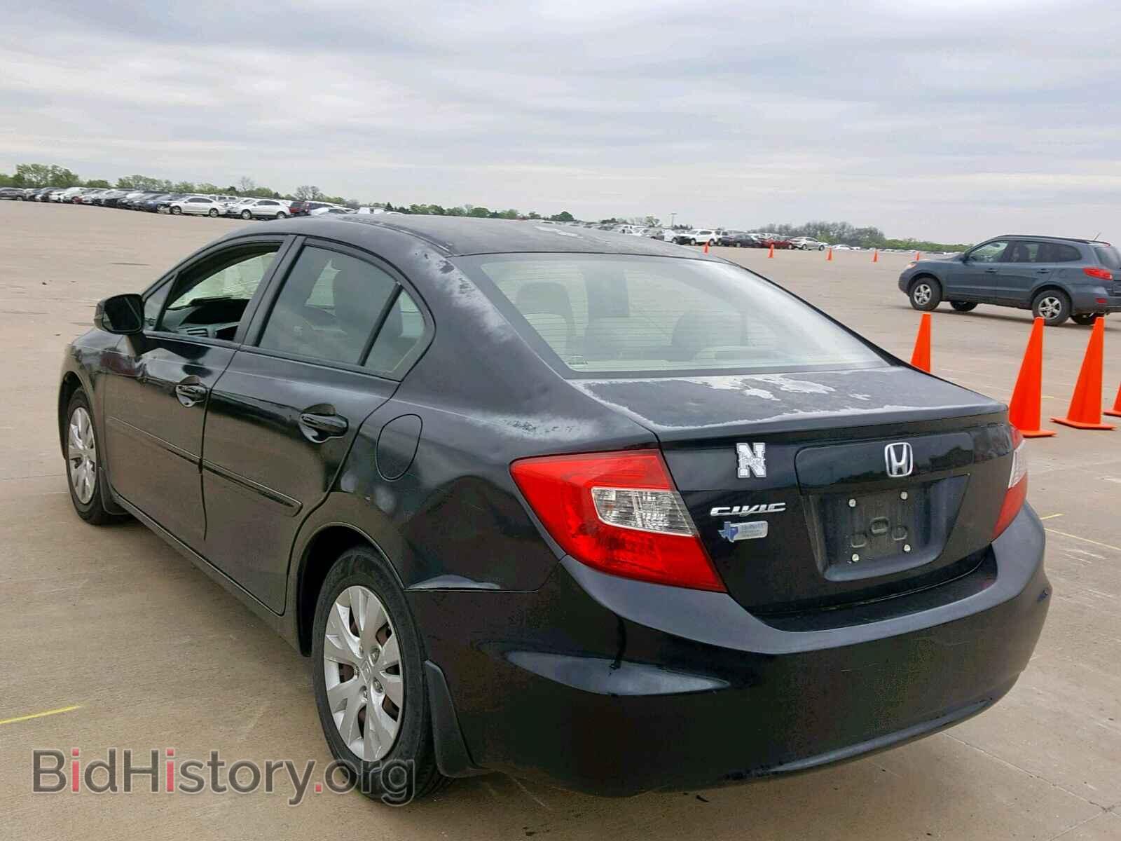 2012 HONDA CIVIC LX - VIN: 2HGFB2F52CH564172 - Фото 3