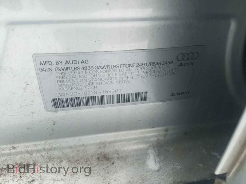 2008 Audi A4 (VIN WAUDF78E78A169301) — photo 10 of 10
