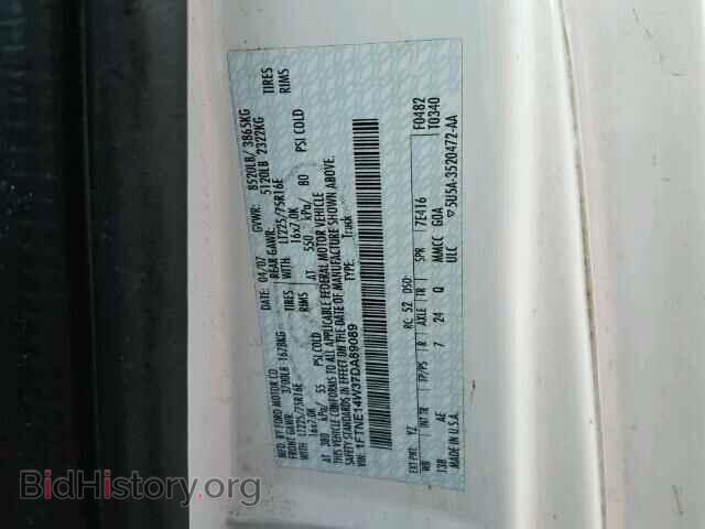 2007 FORD ECONOLINE - VIN: 1FTNE14W37DA89089 - Фото 10