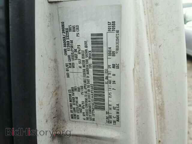 2001 FORD ECONOLINE - VIN: 1FTNE24L51HA91602 - Photo 10
