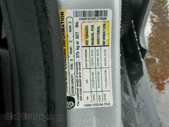 2015 FORD FOCUS - VIN: 1FADP3F2XFL279686 - Фото 10