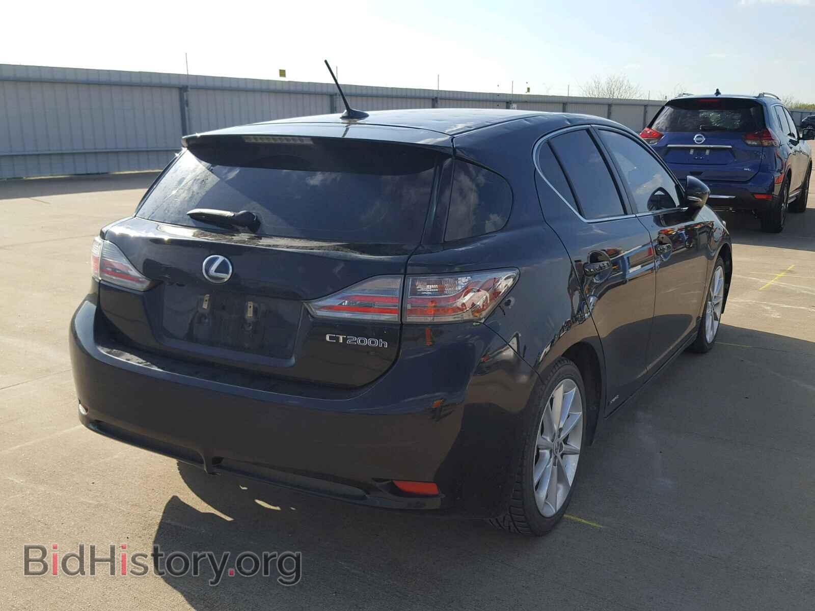 2012 LEXUS CT 200 - VIN: JTHKD5BH5C2111177 - Фото 4