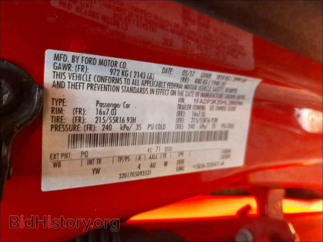2017 FORD FOCUS - VIN: 1FADP3K20HL280094 - Фото 10