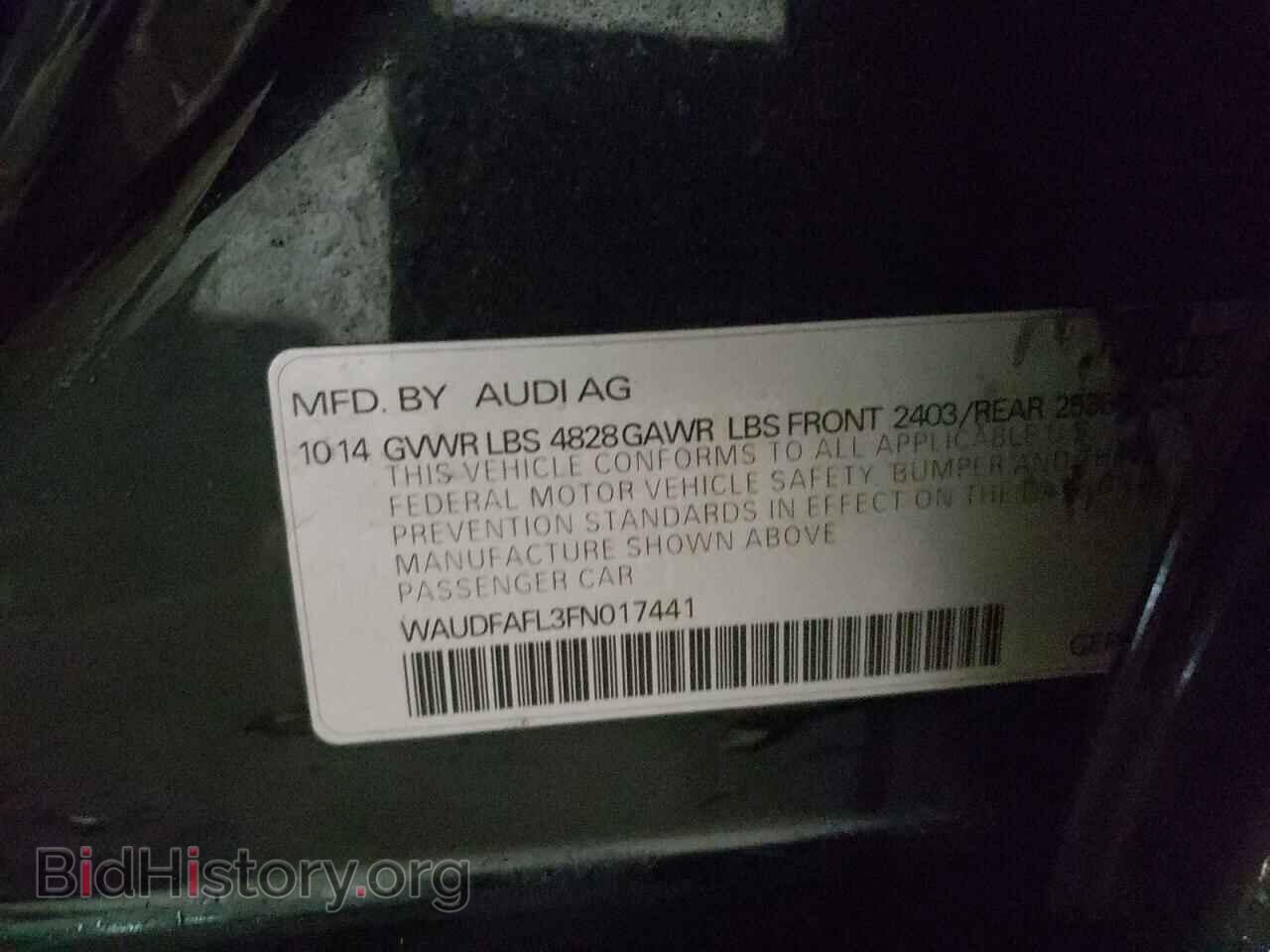 2015 AUDI A4 - VIN: WAUDFAFL3FN017441 - Фото 10