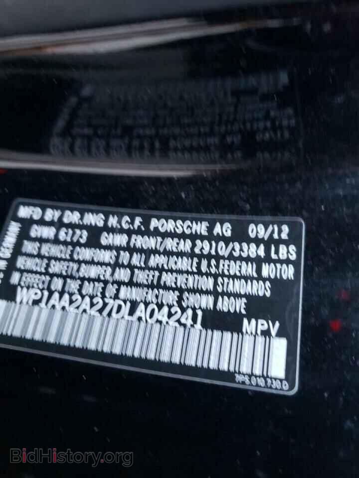 2013 PORSCHE CAYENNE - VIN: WP1AA2A27DLA04241 - Фото 10