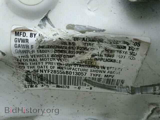 2006 HONDA PILOT - VIN: 5FNYF28556B013057 - Фото 10