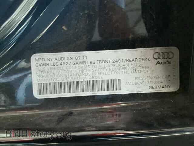2012 AUDI A4 - VIN: WAUBFAFL3CN004112 - Фото 10