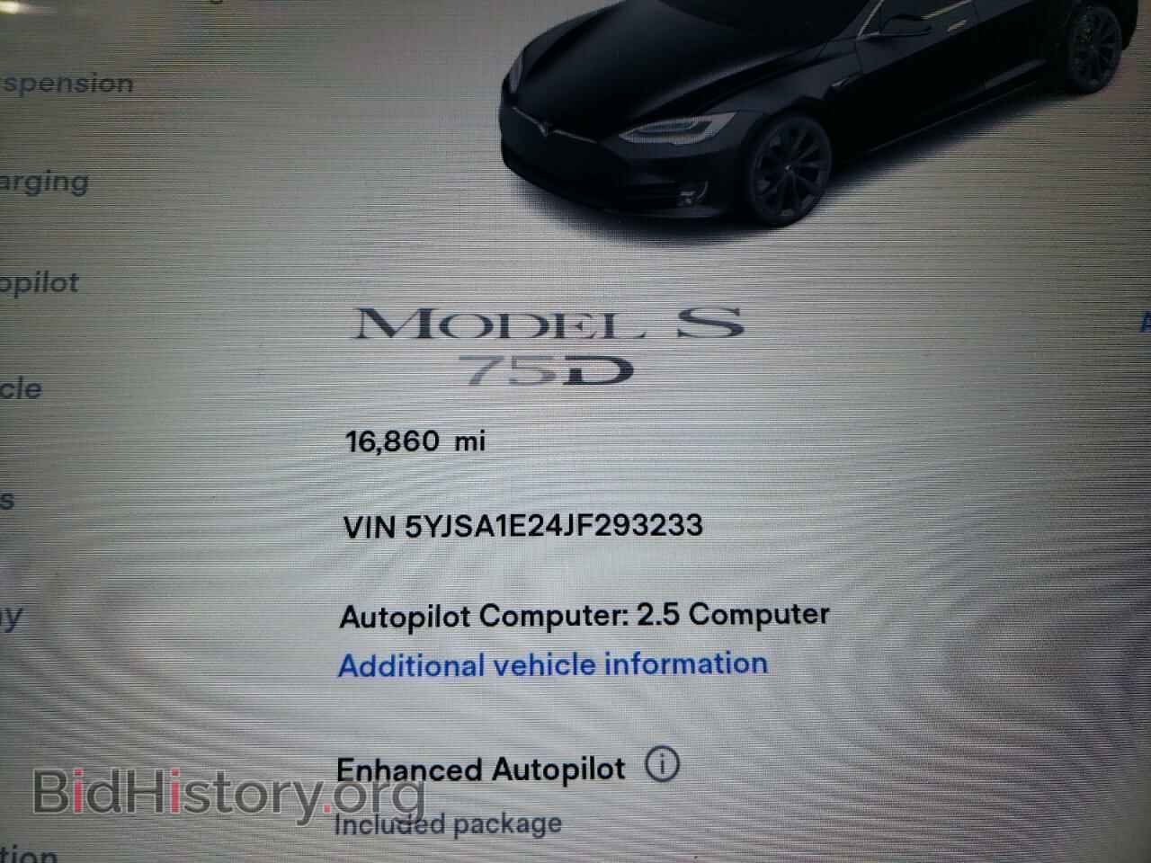 2018 TESLA MODEL S - VIN: 5YJSA1E24JF293233 - Фото 8