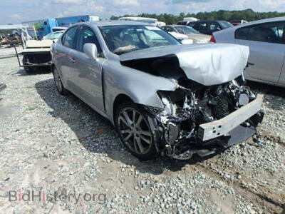2006 Lexus IS350, silver — VIN JTHBE262865001356, Copart
