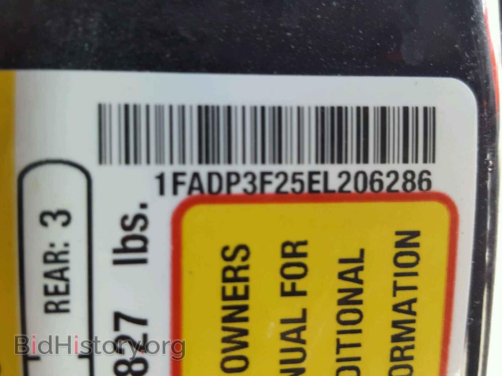 2014 FORD FOCUS - VIN: 1FADP3F25EL206286 - Фото 10