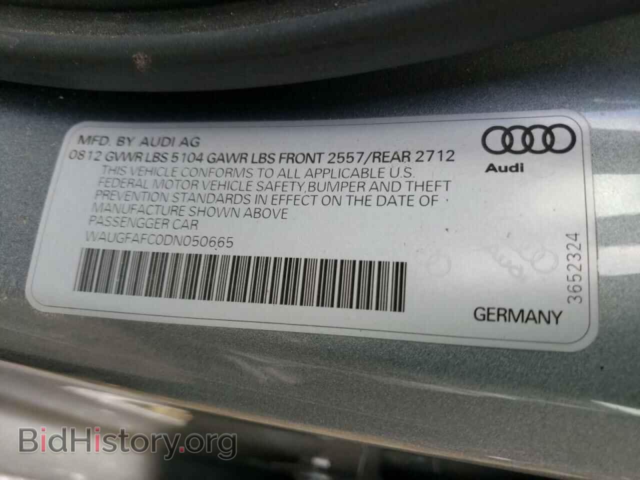 2013 AUDI A6 - VIN: WAUGFAFC0DN050665 - Photo 10