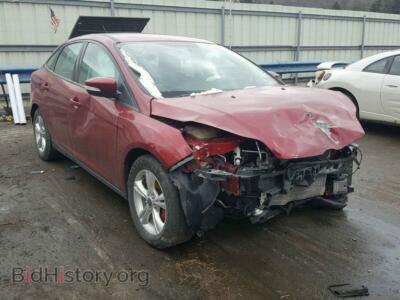 2014 Ford FOCUS Focus SE, темно-бордовый — VIN 1FADP3F20EL395512, Copart