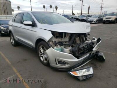 2015 Ford EDGE Edge Titan, серебристый — VIN 2FMTK4K83FBB13543, Copart