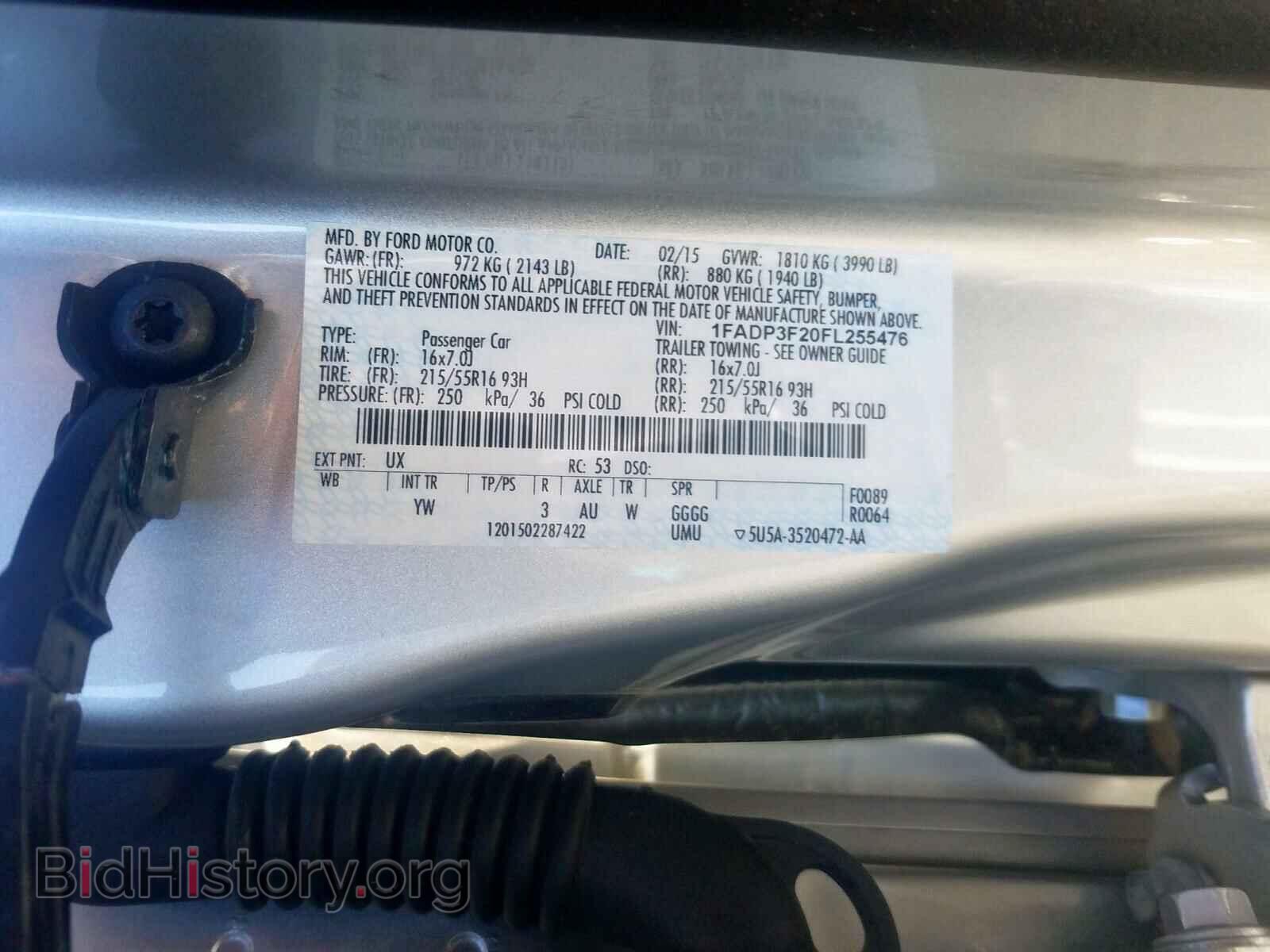 2015 FORD FOCUS - VIN: 1FADP3F20FL255476 - Фото 10