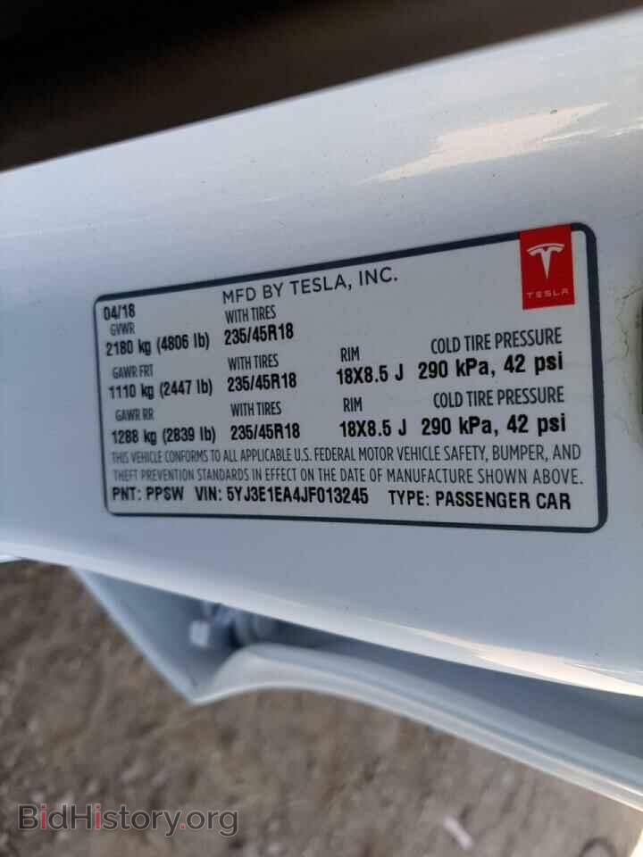 2018 TESLA MODEL 3 - VIN: 5YJ3E1EA4JF013245 - Photo 10