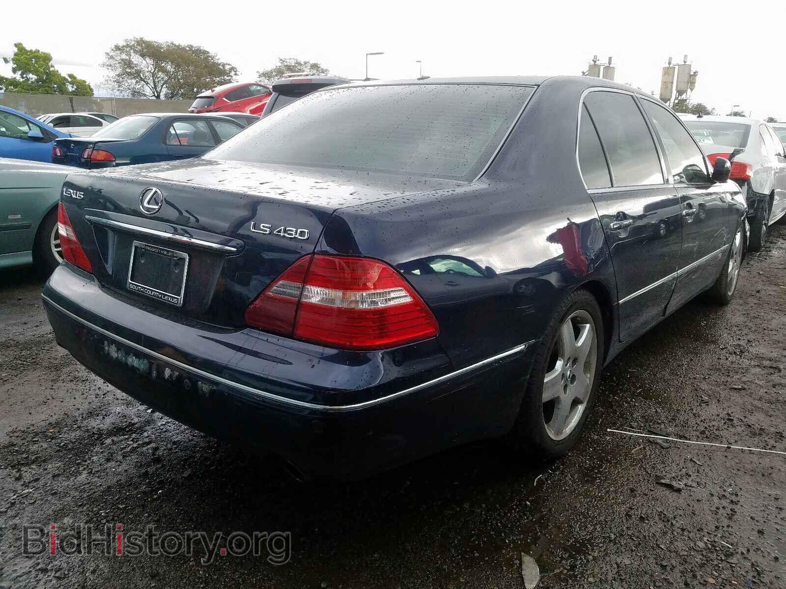 2005 LEXUS LS430 - VIN: JTHBN36F455012314 - Фото 4