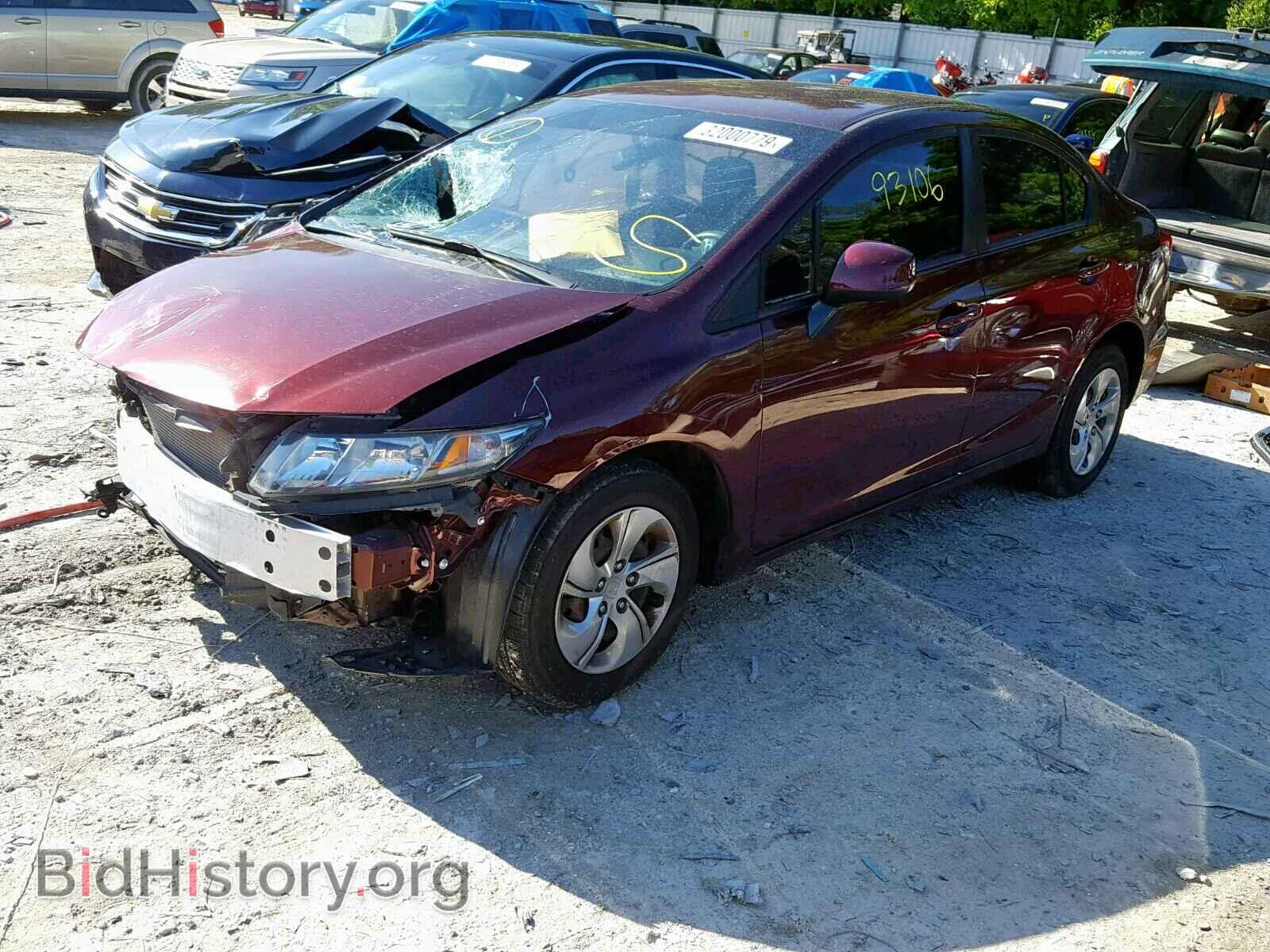 2013 HONDA CIVIC LX - VIN: 19XFB2F53DE091877 - Фото 2