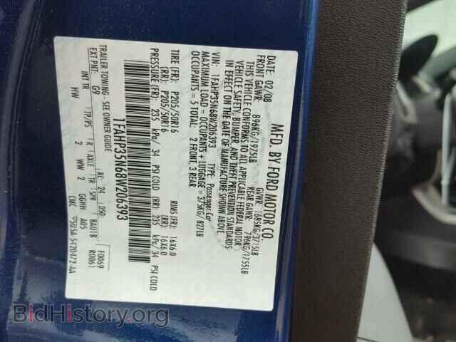 2008 FORD FOCUS - VIN: 1FAHP35N68W206393 - Фото 10