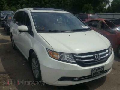 2014 Honda ODYSSEY Odyssey EX, white — VIN 5FNRL5H6XEB133345, Copart
