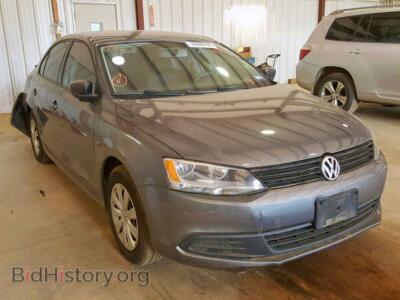 2014 Volkswagen JETTA Jetta Base, серый — VIN 3VW2K7AJ5EM214129, Copart