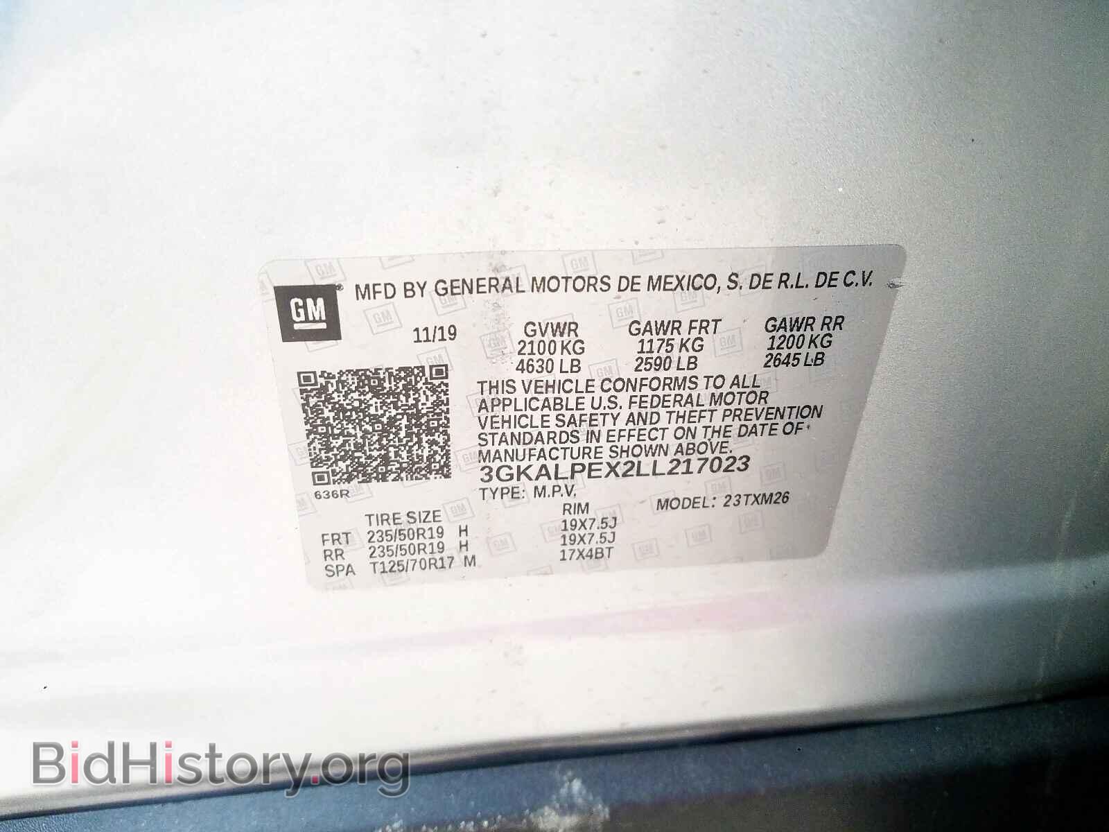2020 GMC TERRAIN - VIN: 3GKALPEX2LL217023 - Фото 10