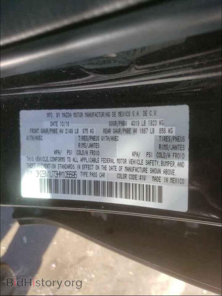 2017 MAZDA 3 - VIN: 3MZBN1U73HM105595 - Фото 10
