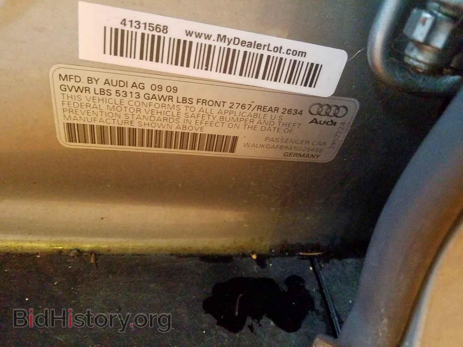 2010 AUDI A6 - VIN: WAUKGAFB9AN025466 - Фото 10