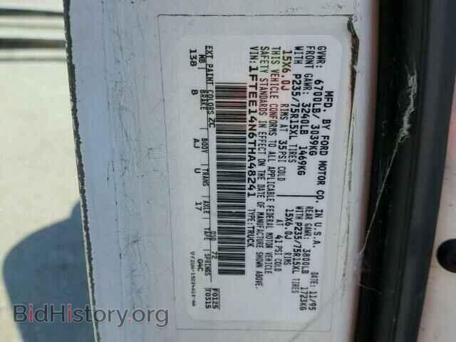 1996 FORD ECONOLINE - VIN: 1FTEE14N6THA48241 - Photo 9