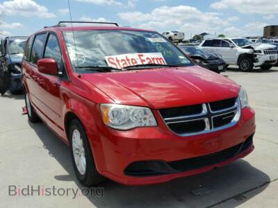 2013 Dodge CARAVAN Grand Cara, red — VIN 2C4RDGCG0DR716972, Copart