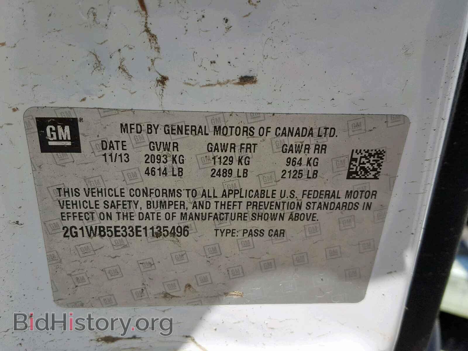 2014 CHEVROLET IMPALA - VIN: 2G1WB5E33E1135496 - Photo 10