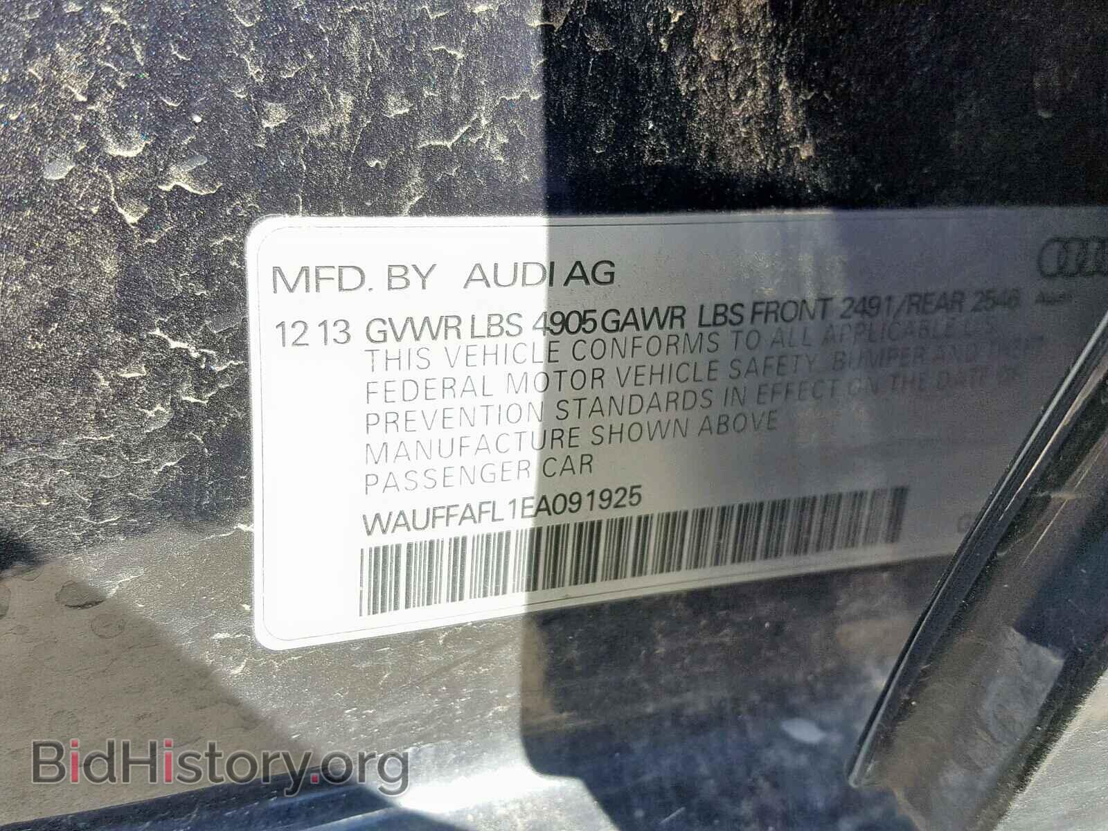 2014 AUDI A4 - VIN: WAUFFAFL1EA091925 - Photo 10