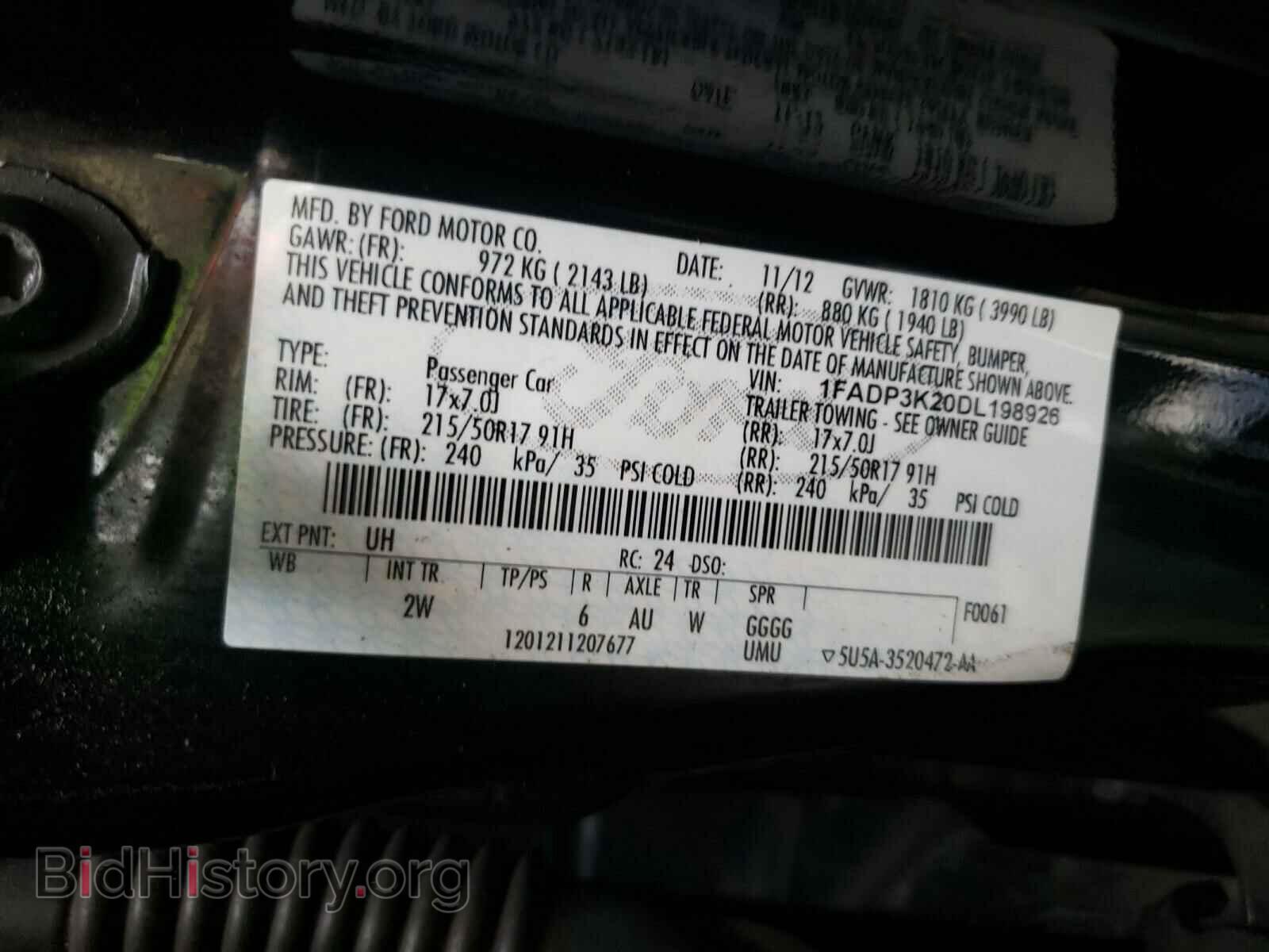 2013 FORD FOCUS - VIN: 1FADP3K20DL198926 - Photo 10
