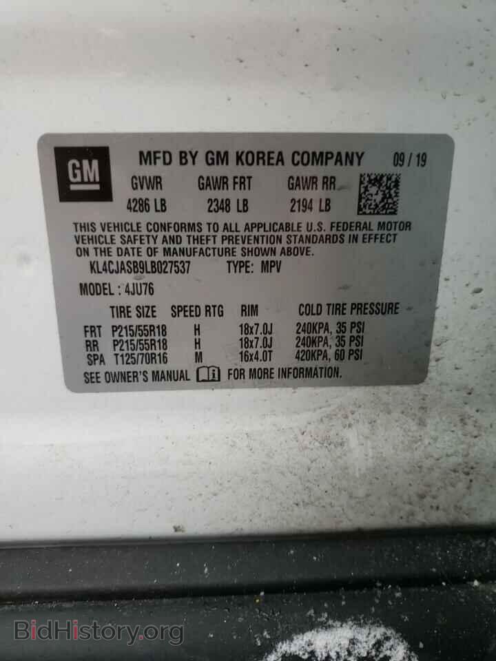 2020 BUICK ENCORE - VIN: KL4CJASB9LB027537 - Фото 10