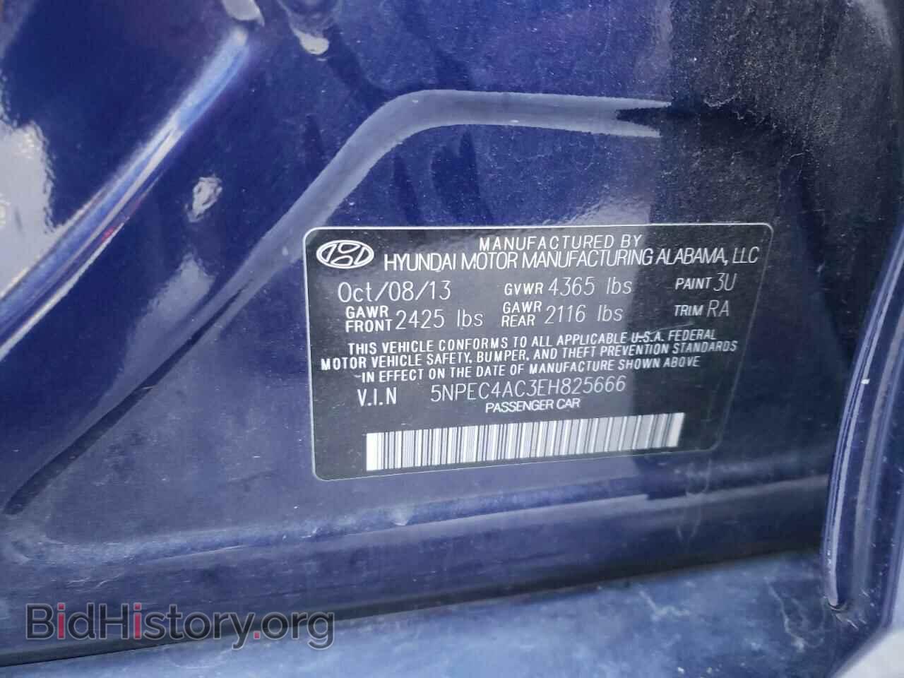 2014 HYUNDAI SONATA - VIN: 5NPEC4AC3EH825666 - Фото 10