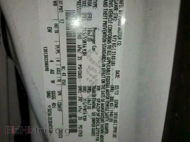 2013 FORD FOCUS - VIN: 1FADP3F29DL270118 - Photo 10