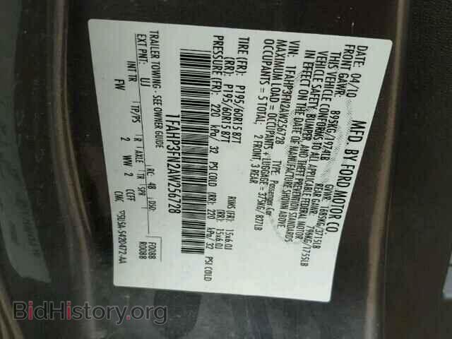 2010 FORD FOCUS - VIN: 1FAHP3FN2AW256728 - Фото 10